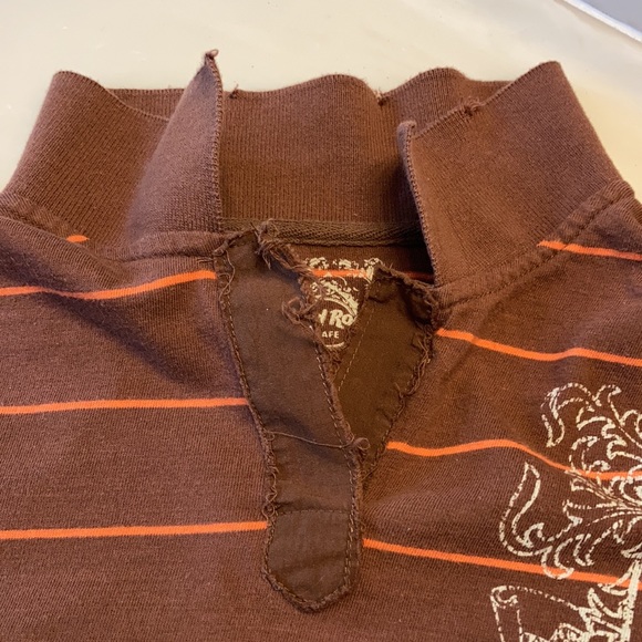Hard Rock Cafe Nashville shirt distressed women’s brown orange SZ Med Like new - Picture 13 of 15